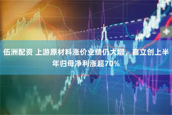 伍洲配资 上游原材料涨价业绩仍大增，嘉立创上半年归母净利涨超70%